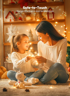 33ft Battery Operated Fairy Lights with Remote, Waterproof & Dimmable