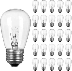S14 Light Bulbs - 48 Pack, 11W, Warm White, E26 Base