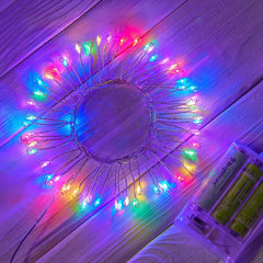 Easter Fairy Lights, Battery Operated, Waterproof, 5ft 60 LED Twinkle Lights