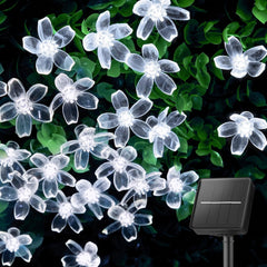 Solar Flower Lights - 60 LED, Waterproof, Christmas