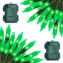 St. Patrick's Day Green String Lights - 2 Pack 17.8 Feet 50 LED