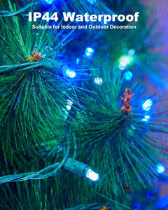 14FT 50 LED Mini String Lights, Blue and White Christmas Lights