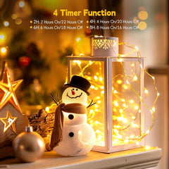 USB Fairy String Lights with Remote - 66 Feet 200 LED Warm White Lights
