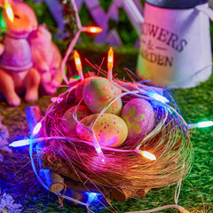 Battery Operated Pastel String Lights, 8ft, 20 LED with Timer