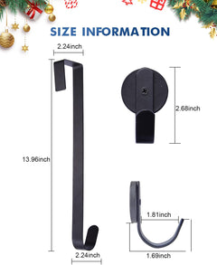 Front Door Wreath Hanger with Magnetic Hooks