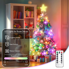 Pastel Globe String Lights with Remote - 46ft Waterproof