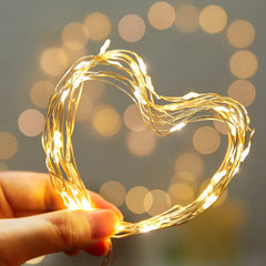 5 Pack Warm White Fairy Lights - Battery Operated, 7ft, 20 LED