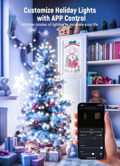 Smart Fairy Lights - 2 Pack, 33 FT, 100 LED, Bluetooth, Remote