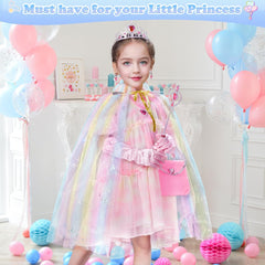 Princess Cape Set with Tiara, Wand, and Accessories