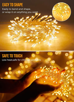 Solar String Lights - 39 FT, 480 LED, 8 Modes, Waterproof