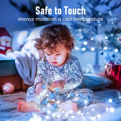 5 Pack 7FT 20 LED String Lights with Timer in Blue White