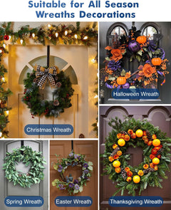 Front Door Wreath Hanger with Magnetic Hooks