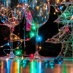 Battery Operated Fairy Lights - 12 Pack, Multi-Color, 7 FT, 20 LED