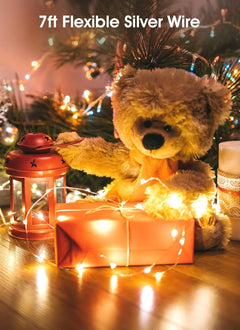 Battery Operated Fairy Lights - 6 Pack, 7 FT, 20 LED, Waterproof