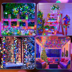 10ft Multicolor Firecracker Fairy Lights - 120 LED, Battery Operated