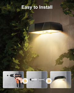 Solar Outdoor Deck Lights, 12 Pack, IP65 Waterproof with RGB Colors