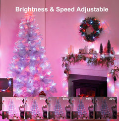 Brightown 33 FT Color Changing Rope Lights - 100 LED Waterproof String Lights