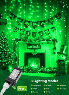 St. Patrick Mini String Lights - 39 FT, 100 LED, Waterproof