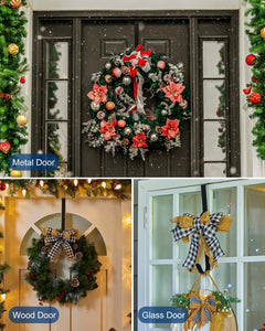 Front Door Wreath Hanger with Magnetic Hooks