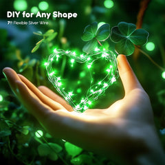 6 Pack Battery Operated Fairy Lights with Timer - 7ft 20 LED Green String Lights