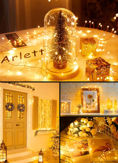 USB Twinkle Fairy Lights - 5 FT, 100 LEDs, Remote Control