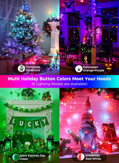 Color Changing Fairy Lights, 33 FT, 100 LED, Plug-in with Remote