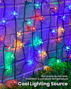 52FT 120 LED Flower Solar String Lights - Waterproof Fairy Lights
