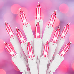 12 Feet 50 Count Incandescent Bulbs Mini Lights for Indoor Outdoor Xmas Tree Easter Valentine’s Day Wedding