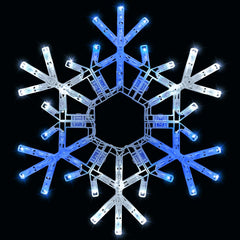 Christmas Snowflake Lights Outdoor Indoor, Multi-Size (20"/36") Multi-Color Folding LED Hanging Lights