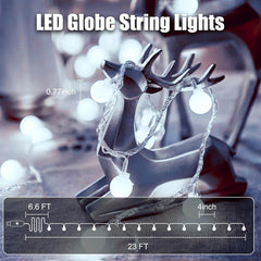 USB String Lights - 2 Pack, 46FT, 100 LED Globe Lights