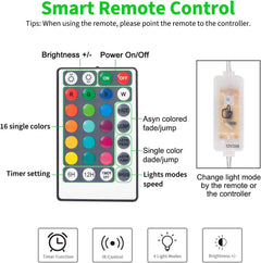 72 Feet / 220 LED / Multicolor / 4 Modes (Thin)