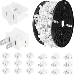 Commercial 250FT/500FT C9/E17 Christmas Light Sockets Set Spool, C9 String Light Stringer 12" Spacing Green Wire