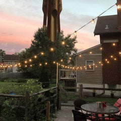 50FT Plug In G40 50 LED Bulbs String Lights for Patio Garden Cafe Wedding Deck