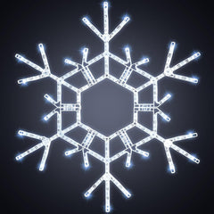 Christmas Snowflake Lights Outdoor Indoor, Multi-Size (20"/36") Multi-Color Folding LED Hanging Lights