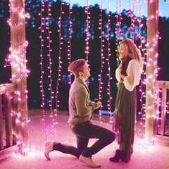 300 LED Curtain Lights - 9.8 FT Hanging Fairy Lights with Remote