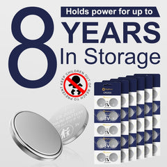 CR2032 Lithium Coin Cell Batteries - 60 Count