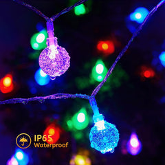 USB Globe String Lights - 17FT 50 LED Color Changing Fairy Lights with Remote and Timer