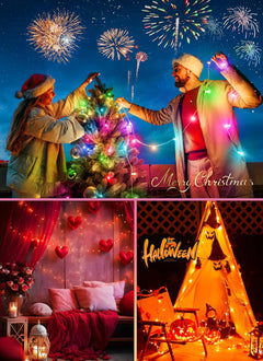 33FT Color Changing String Lights - 100 LED with Remote