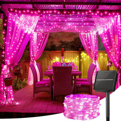 Solar String Lights - 33Ft, 100 LED Outdoor Fairy Lights