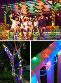Solar Rope Lights - 39FT, 100LED Outdoor Solar String Lights