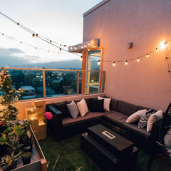 50FT Plug In G40 50 LED Bulbs String Lights for Patio Garden Cafe Wedding Deck