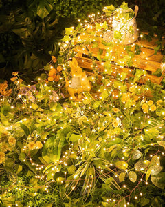 19.6Ft 240 LED Outdoor Solar String Lights with 8 Modes for Patio Party Garden Yard, Warm White