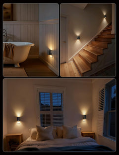 2 Pack Night Lights Plug into Wall, Modern Night Light with Rotating Plug, Dusk to Dawn Sensor, 0-100LM Stepless Dimming Aora Night Light for Hallway Bedroom Bathroom, Soft White