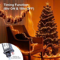 99 FT Candy Cane Christmas Lights - 600 LED Rope Lights