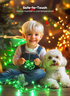 33ft Battery Operated Fairy Lights with Remote, Waterproof & Dimmable