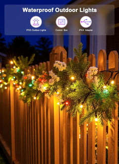 82FT 250LED Smart RGB String Lights, App Controlled, Dimmable, Waterproof