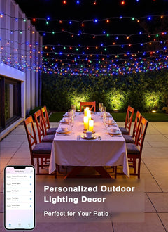 82FT 250LED Smart RGB String Lights, App Controlled, Dimmable, Waterproof