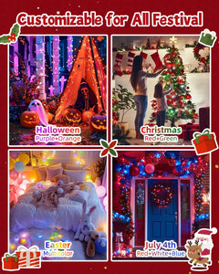 Color Changing Christmas Lights - 165Ft, 500 LED Smart String Lights