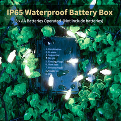 Battery Operated Christmas Lights - 2 Pack, 18 Feet, 50 LED Mini Lights