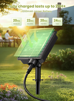 58FT Solar Powered G40 26 LED Bulbs String Lights for Patio Garden Cafe Wedding Deck